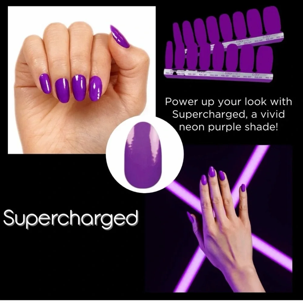 Color Street Supercharged Neon Purple